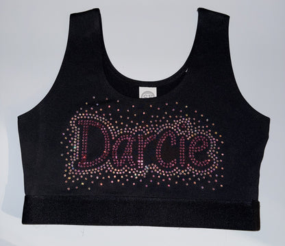 Customised Name Sports Bra - Youth and Adult