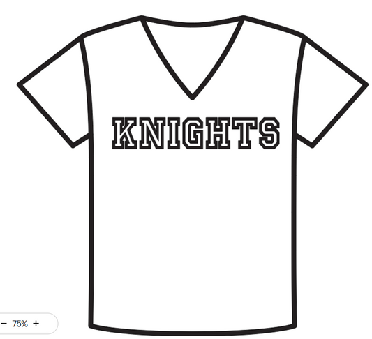 KNIGHTS rhinestone design
