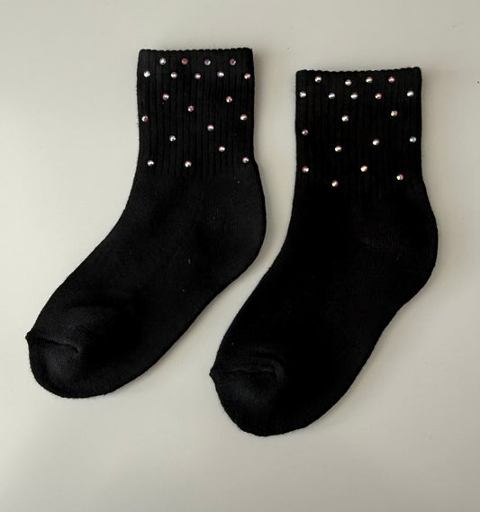 Rhinestone Crew socks - Youth and Adult