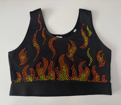 Flame sports bra - Youth and Adult