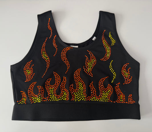 Flame sports bra - Youth and Adult